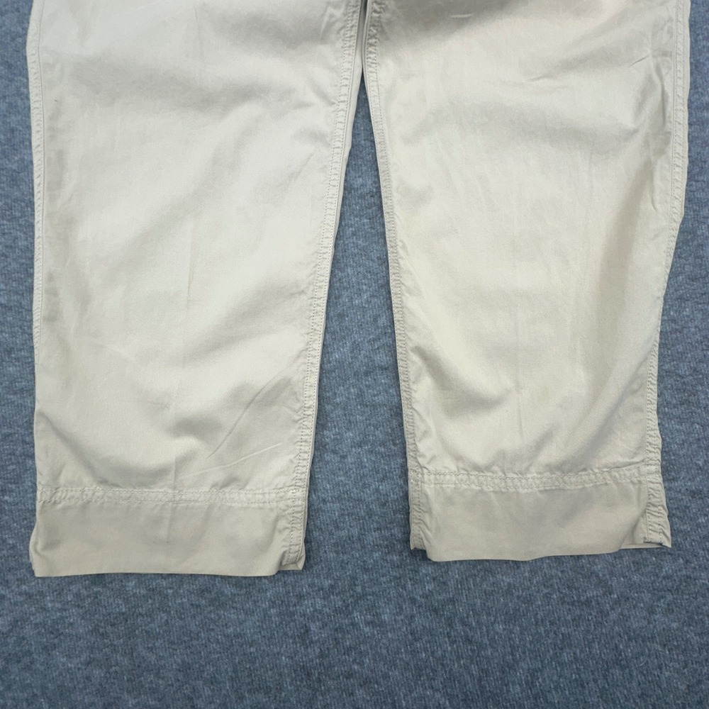 Lauren Ralph Lauren Khaki Tan Utility Crop Pants Straight Leg Size 6 - Picture 8 of 9